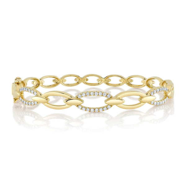 0.54CT DIAMOND LINK BANGLE