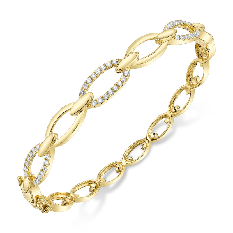 0.54CT DIAMOND LINK BANGLE