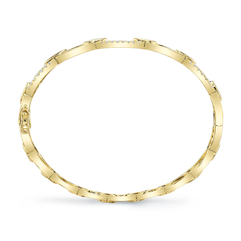 0.54CT DIAMOND LINK BANGLE