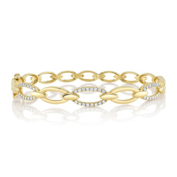 0.54CT DIAMOND LINK BANGLE