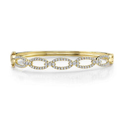 1.19CT DIAMOND LINK BANGLE
