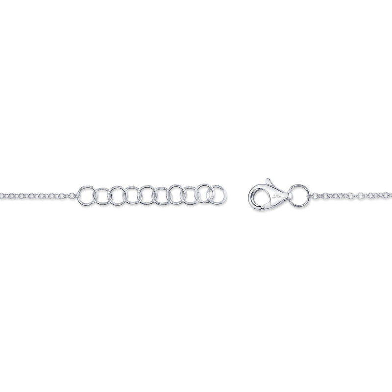 0.07CT DIAMOND LOVE KNOT CIRCLE BRACELET