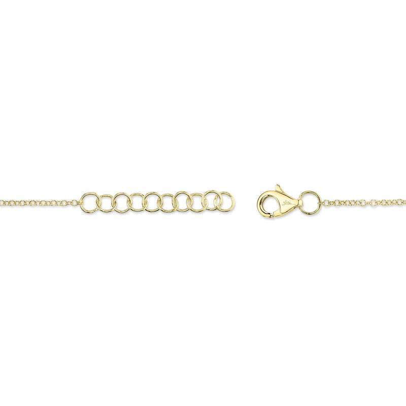 0.07CT DIAMOND LOVE KNOT CIRCLE BRACELET