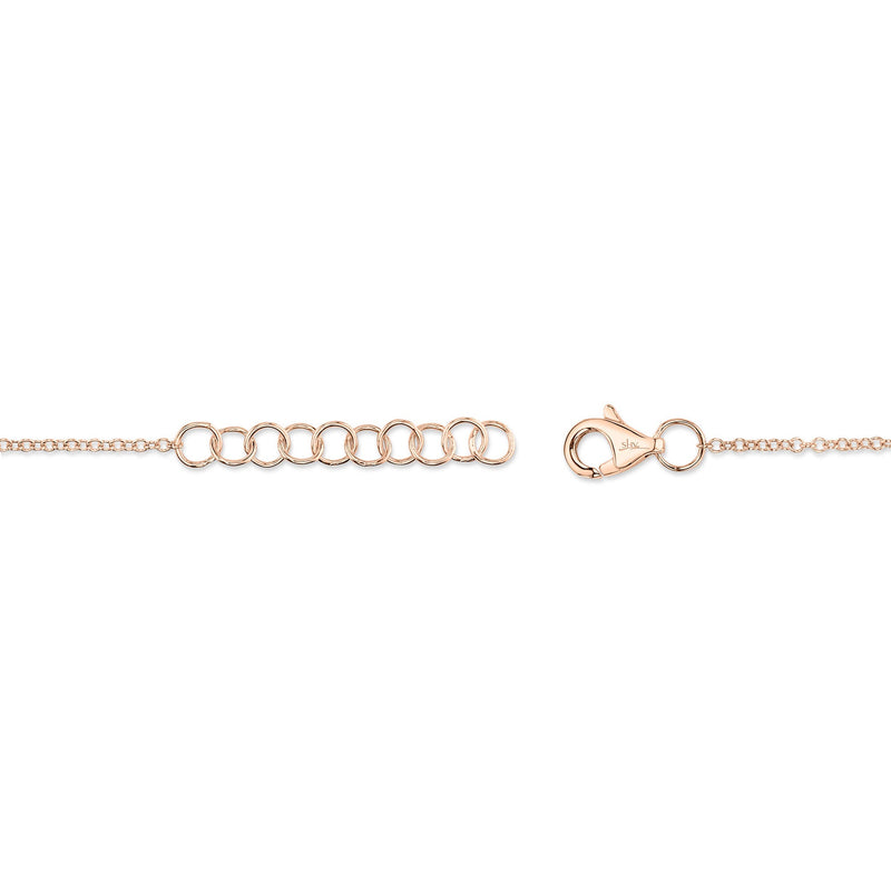 0.07CT DIAMOND LOVE KNOT CIRCLE BRACELET
