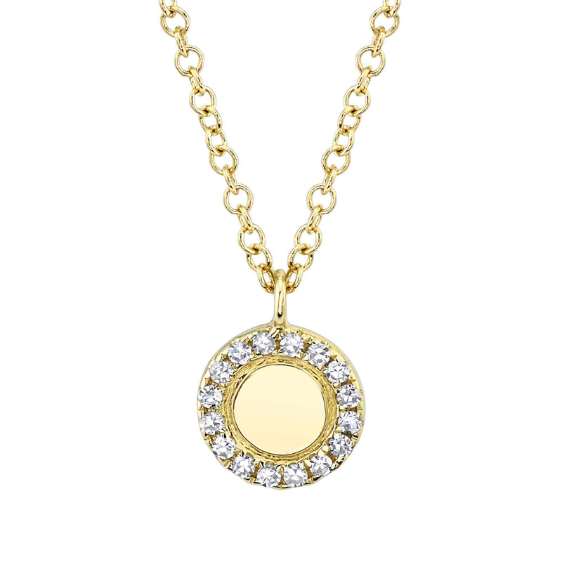 0.05CT DIAMOND CIRCLE NECKLACE