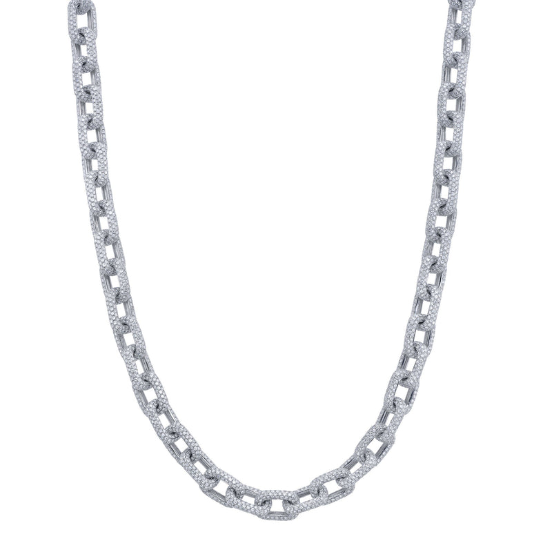 17.25CT DIAMOND PAVE LINK NECKLACE