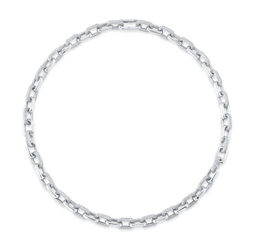 8.72CT DIAMOND PAVE LINK NECKLACE – Shy Creation