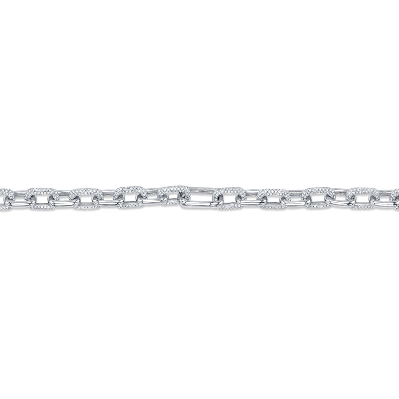 8.72CT DIAMOND PAVE LINK NECKLACE