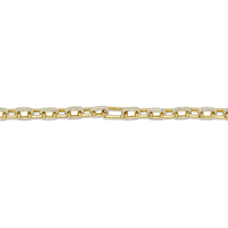 8.72CT DIAMOND PAVE LINK NECKLACE