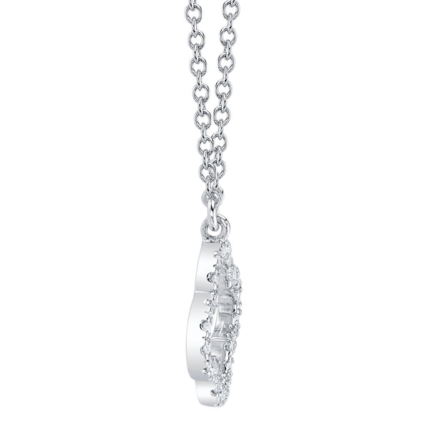 0.08CT DIAMOND CLOVER NECKLACE