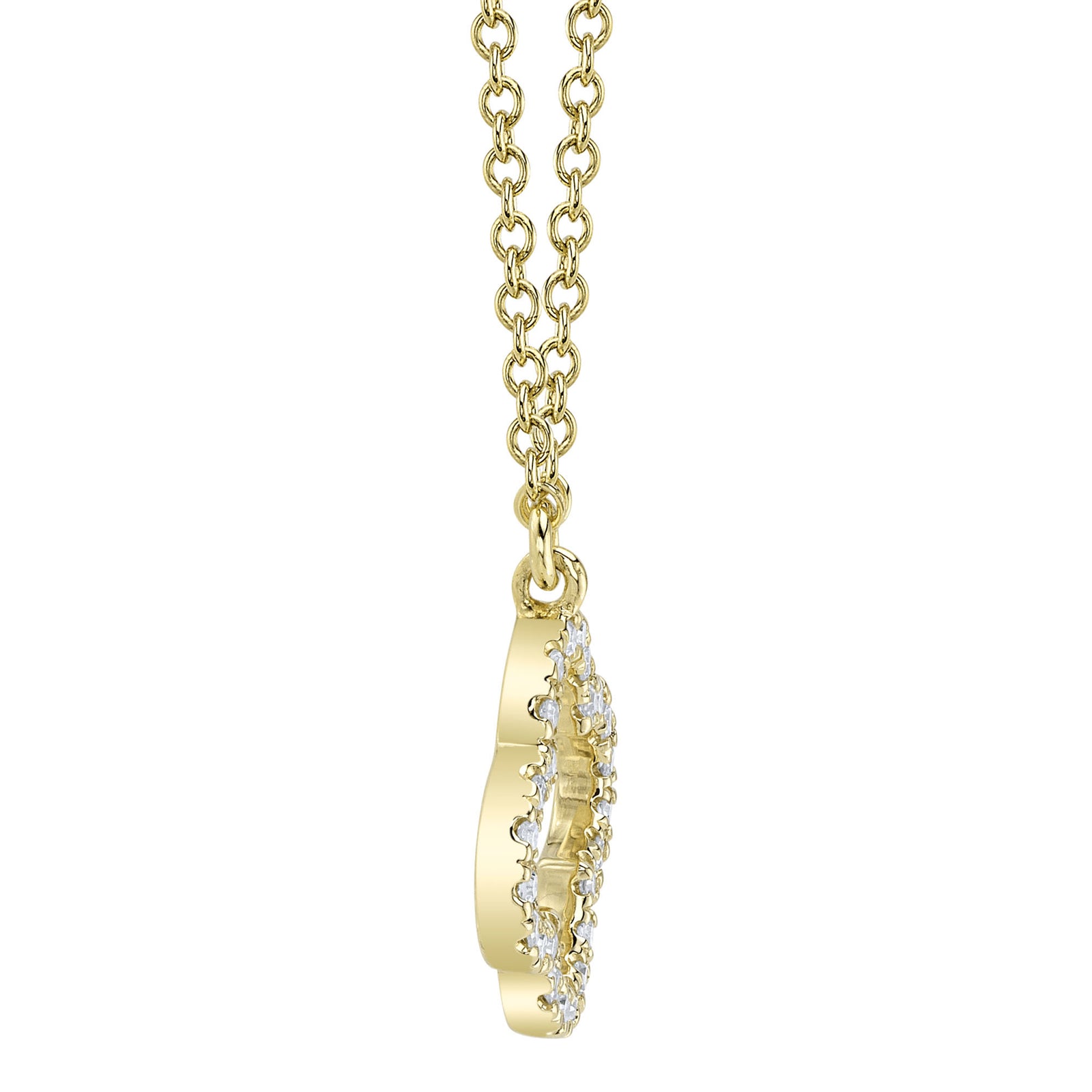 はなです！【美品】shirocon cloverジレ　36 0.08CT DIAMOND CLOVER NECKLACE – Shy Creation