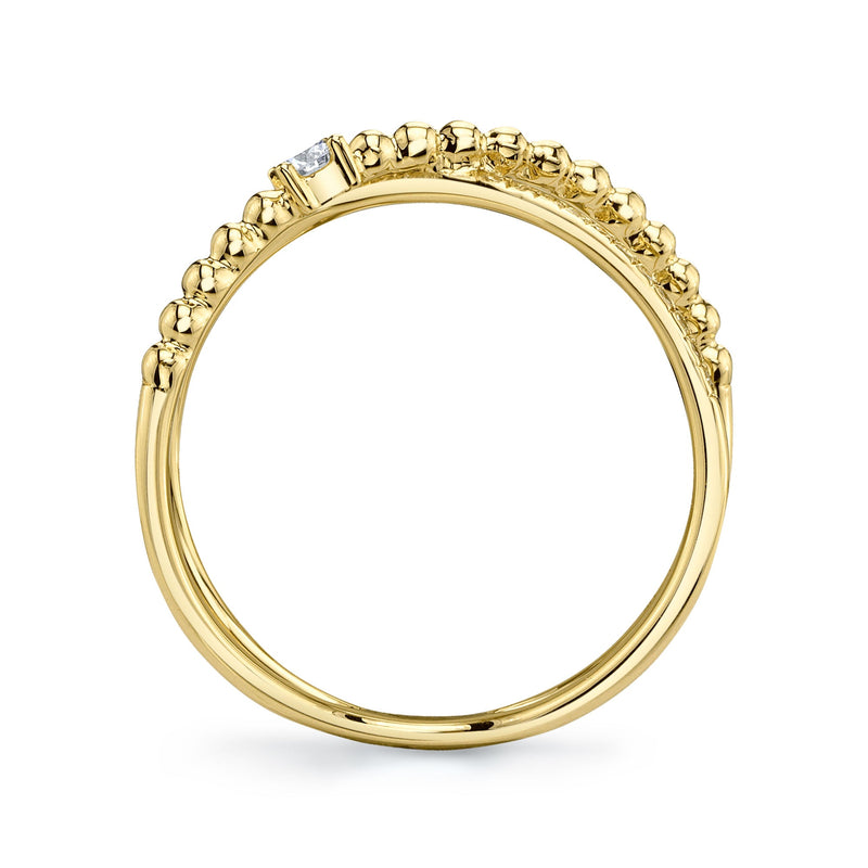 0.12CT DIAMOND "X" RING