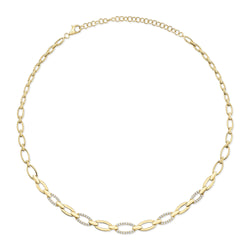 0.74CT DIAMOND LINK NECKLACE