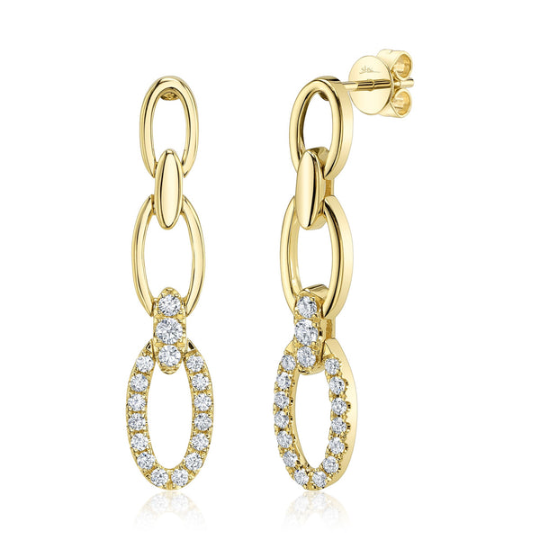 0.50CT DIAMOND LINK EARRING