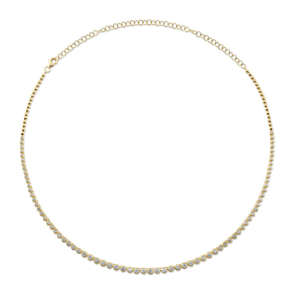 2.00CT DIAMOND BEZEL TENNIS NECKLACE