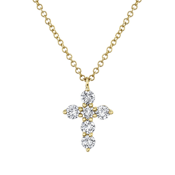 0.50CT DIAMOND CROSS NECKLACE