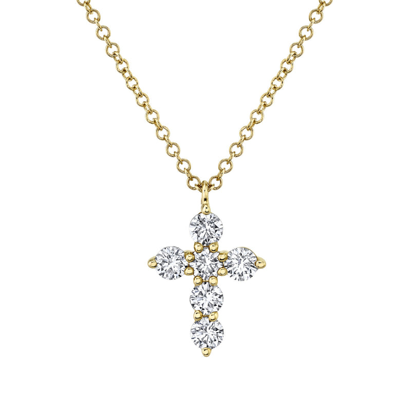 0.50CT DIAMOND CROSS NECKLACE