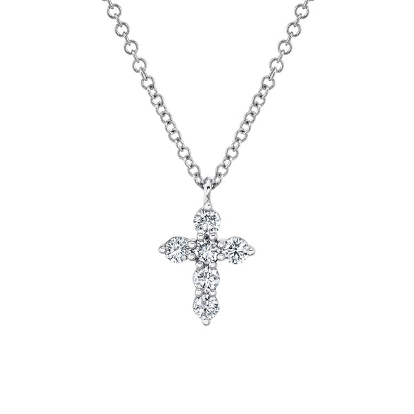 0.25CT DIAMOND CROSS NECKLACE