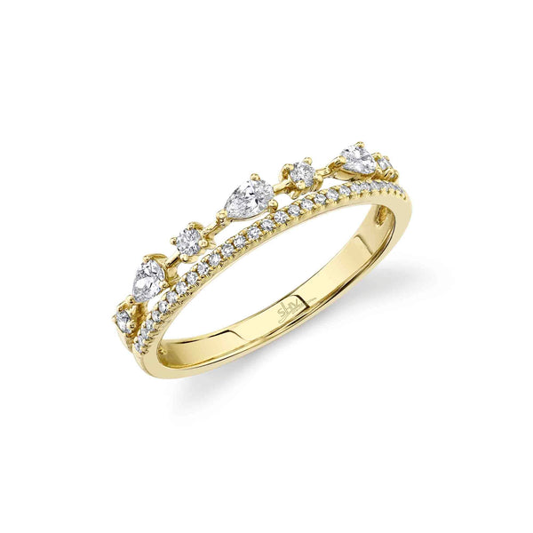 0.37CT DIAMOND PEAR RING