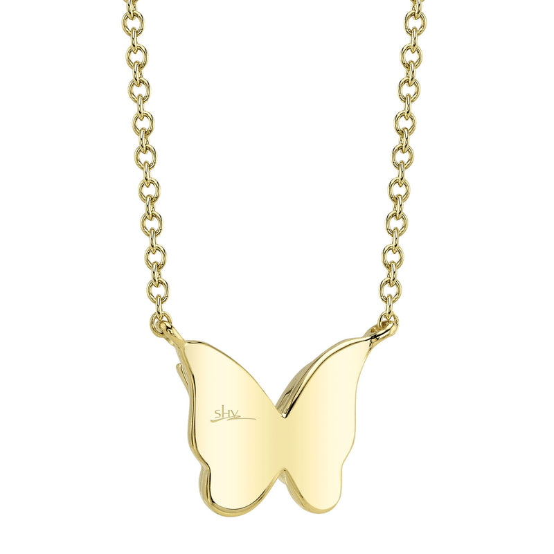 0.06CT DIAMOND BUTTERFLY NECKLACE