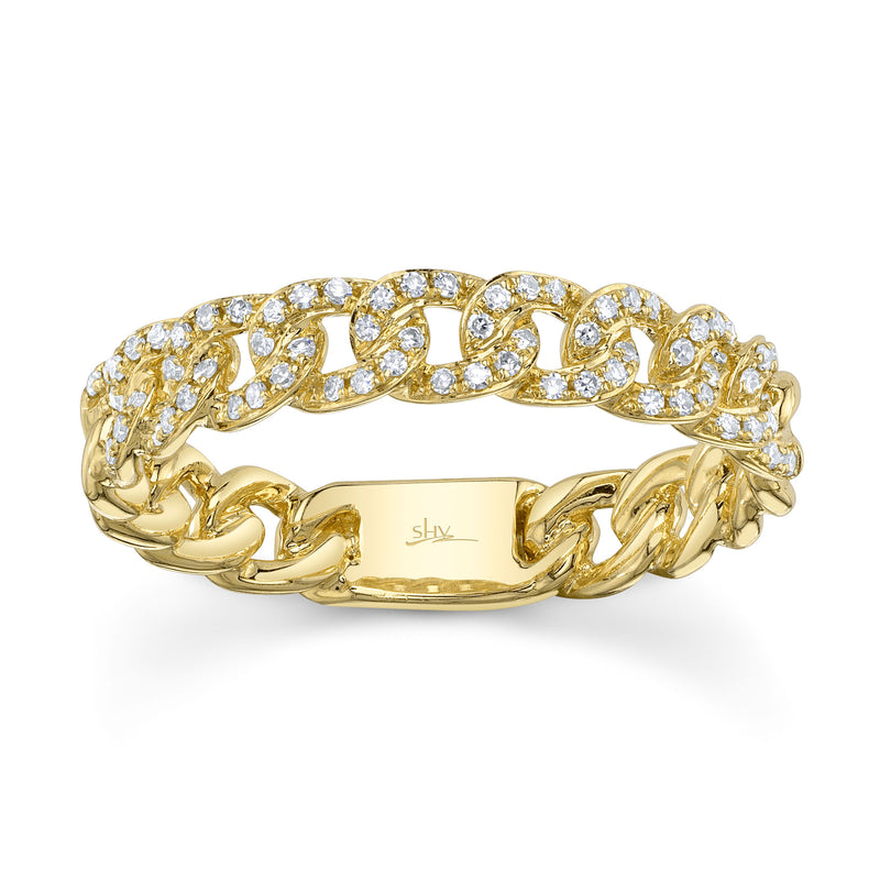 0.16CT DIAMOND LINK RING