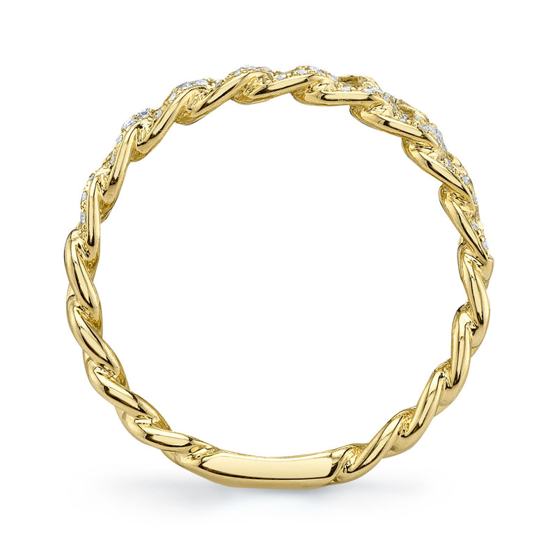 0.16CT DIAMOND LINK RING