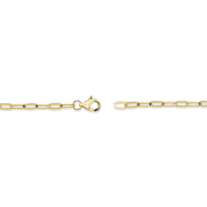 0.12CT DIAMOND "LOVE" PAPER CLIP LINK BRACELET