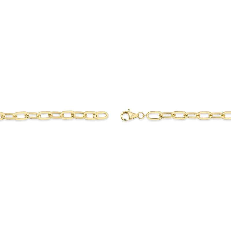 0.20CT DIAMOND PAPER CLIP LINK BRACELET