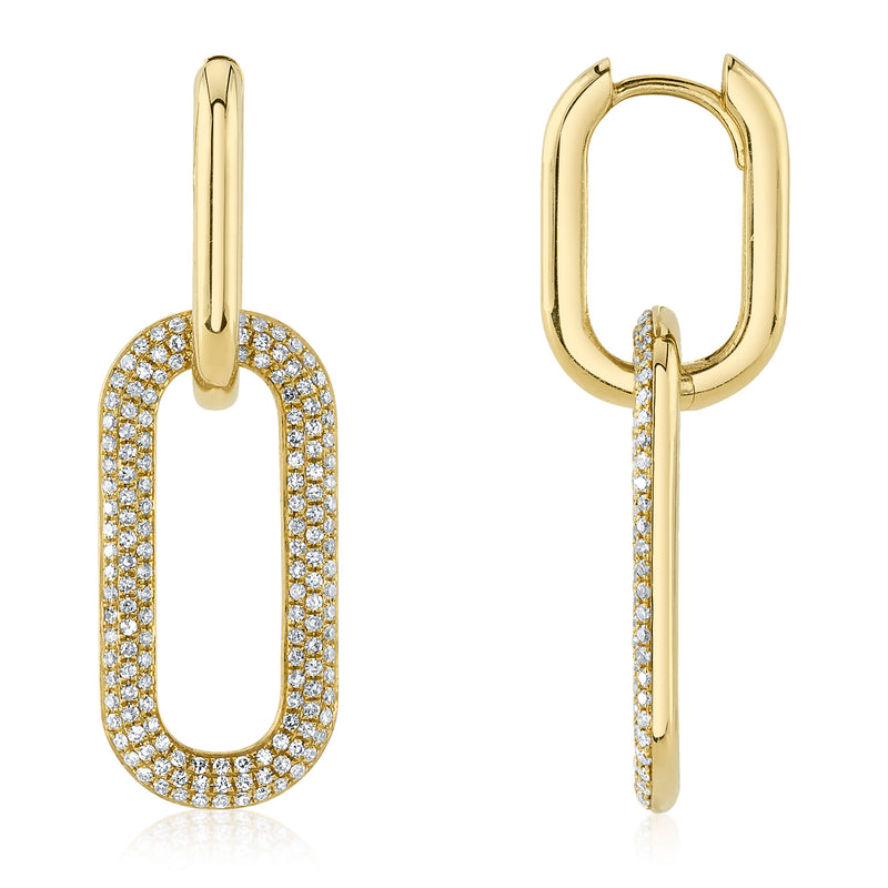 0.71CT DIAMOND PAVE EARRING