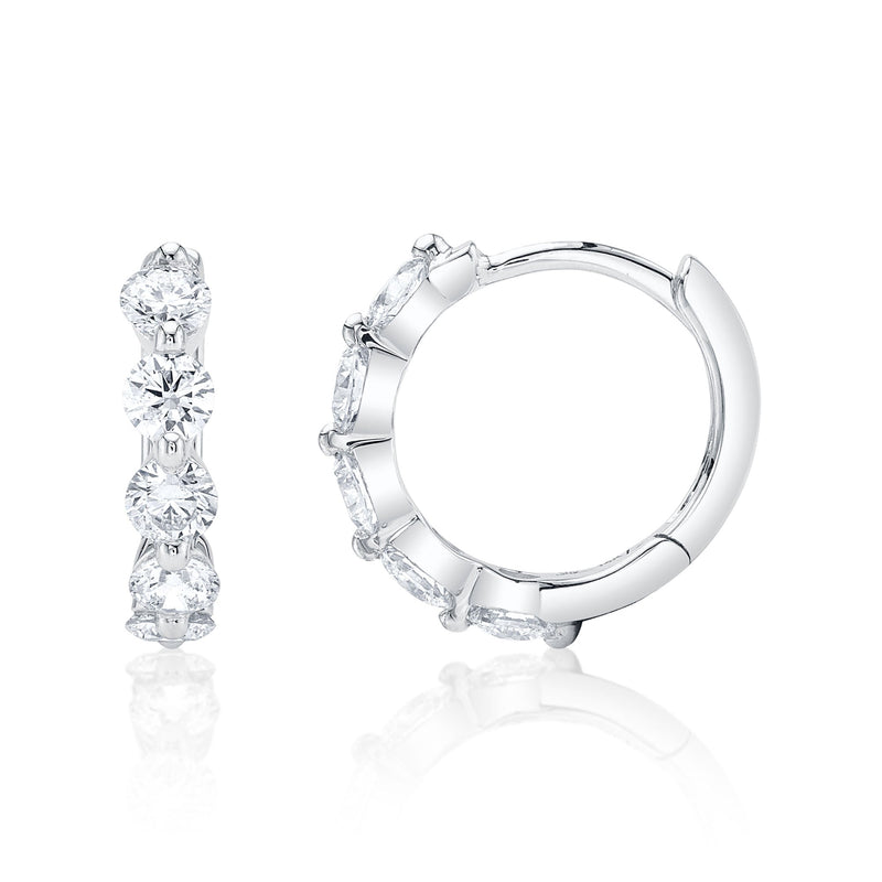 0.92CT DIAMOND HUGGIE EARRING
