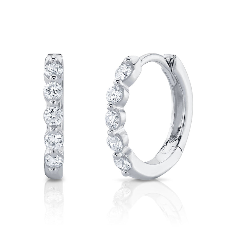 0.24CT DIAMOND HUGGIE EARRING