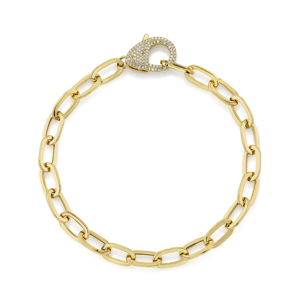 0.41CT DIAMOND PAPER CLIP LINK BRACELET