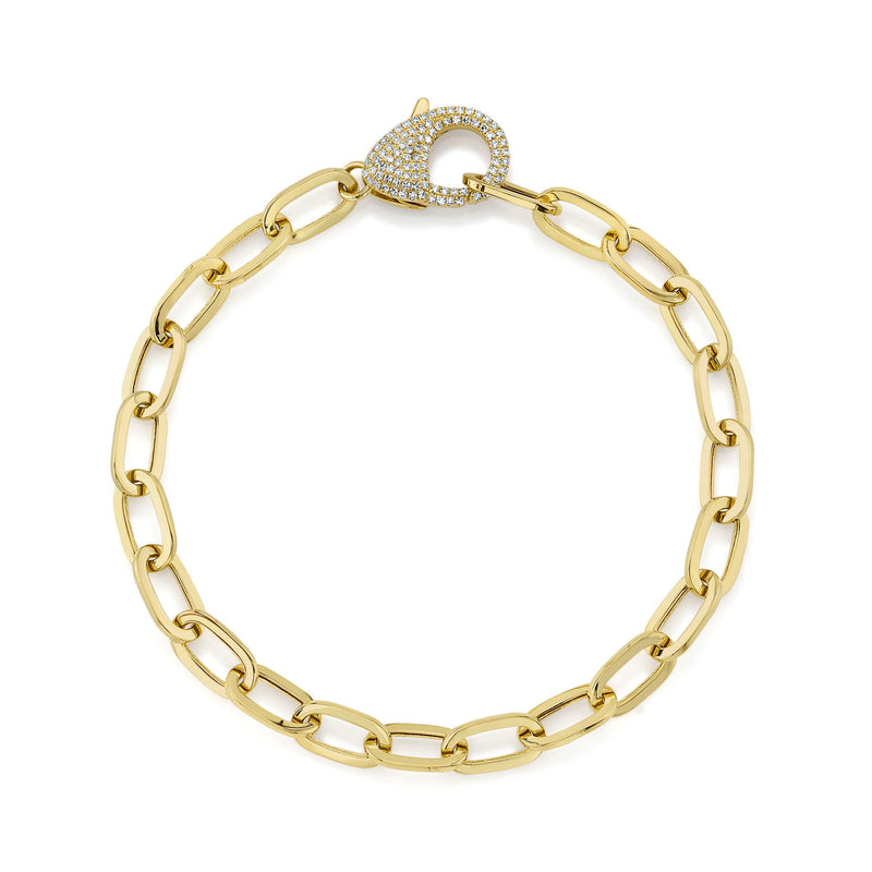 0.41CT DIAMOND PAPER CLIP LINK BRACELET