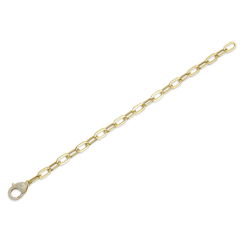 0.41CT DIAMOND PAPER CLIP LINK BRACELET