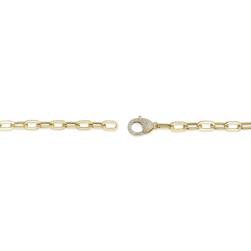 0.41CT DIAMOND PAPER CLIP LINK BRACELET