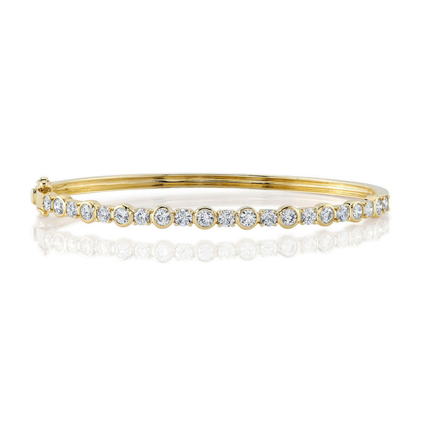 1.88CT DIAMOND BEZEL BANGLE