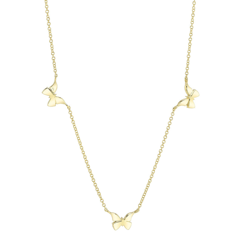 0.23CT DIAMOND BUTTERFLY NECKLACE