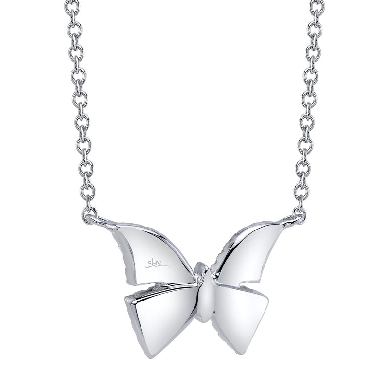 0.15CT DIAMOND BUTTERFLY NECKLACE