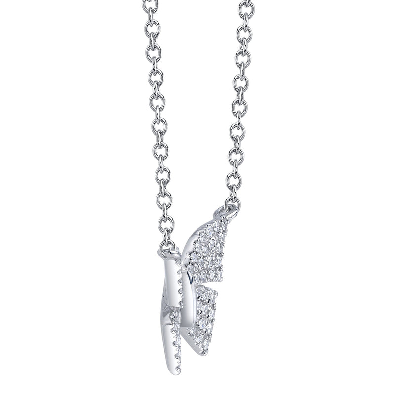 0.15CT DIAMOND BUTTERFLY NECKLACE