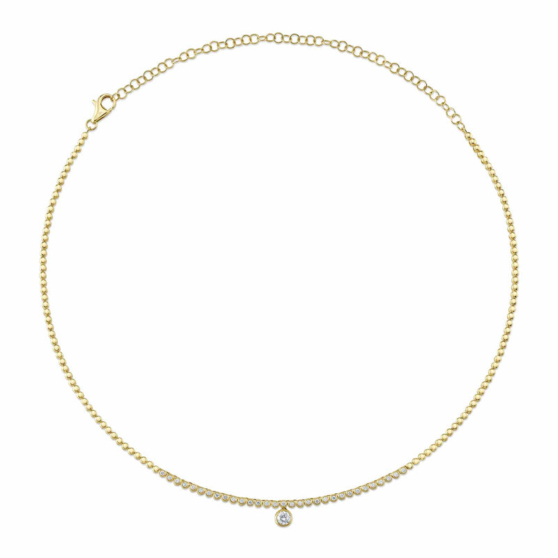0.69CT DIAMOND BEZEL NECKLACE