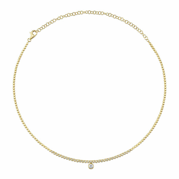 0.69CT DIAMOND BEZEL NECKLACE