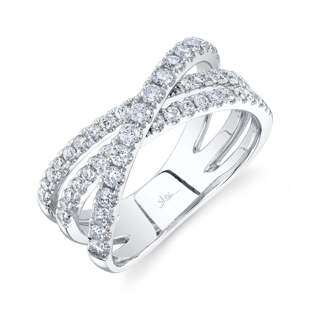 【保証書付US8】MAKERS DAME WITH DIAMOND BRIGES 0.79CT DIAMOND BRIDGE RING – Shy Creation