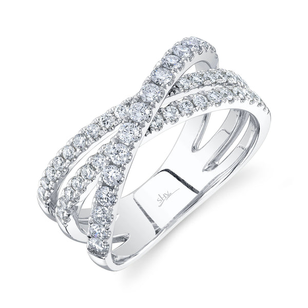 0.79CT DIAMOND BRIDGE RING