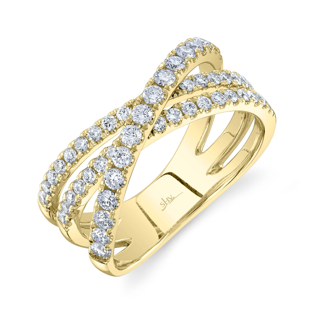 【保証書付US8】MAKERS DAME WITH DIAMOND BRIGES 0.79CT DIAMOND BRIDGE RING – Shy Creation