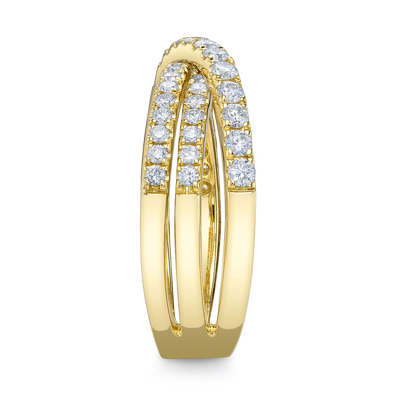 0.79CT DIAMOND BRIDGE RING