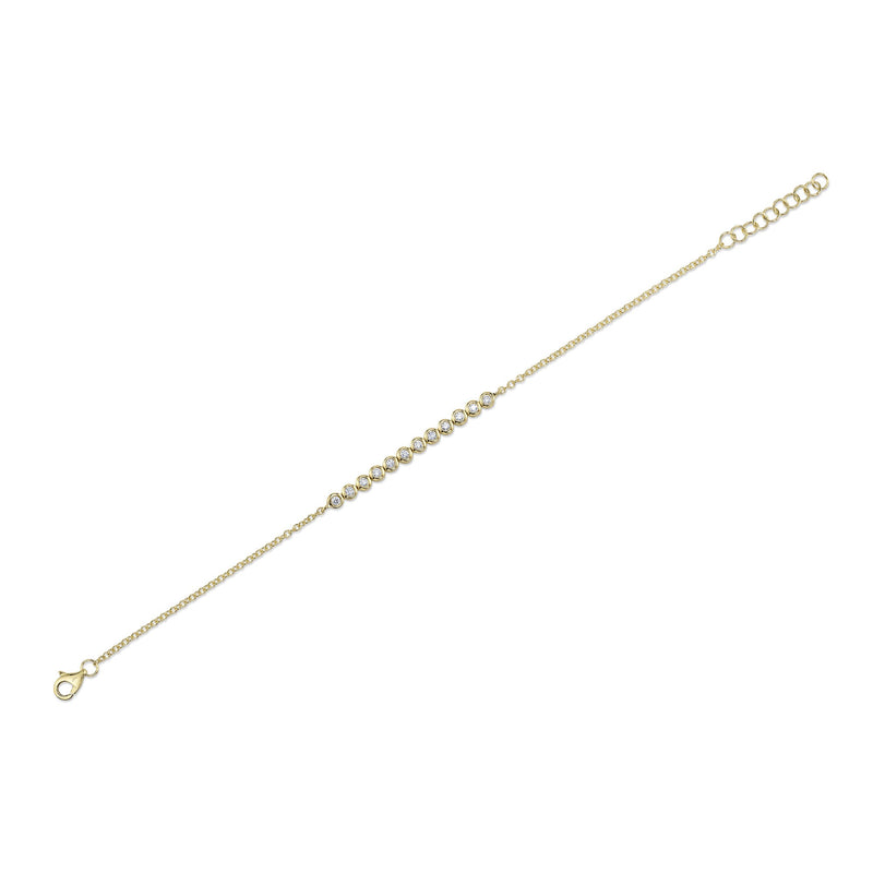 0.26CT DIAMOND BEZEL BRACELET