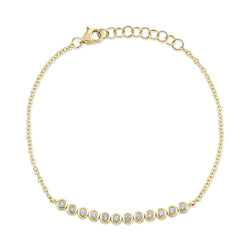 0.26CT DIAMOND BEZEL BRACELET