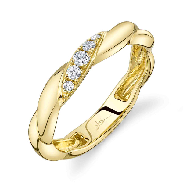 0.12CT DIAMOND TWISTED BAND