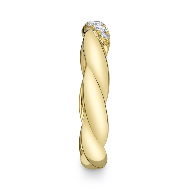 0.12CT DIAMOND TWISTED BAND