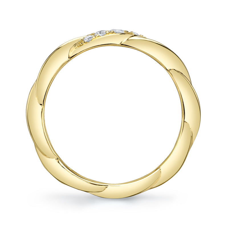 0.12CT DIAMOND TWISTED BAND